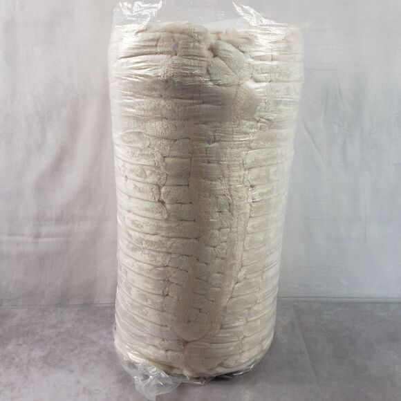 Premium Comfort Blanket Cream Luxury Soft Cozy Plush Throw 60 x 70 - Picture 8 of 8